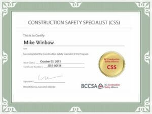 FreeBird Safety Services, CSS designation, certification, Construction Safety Services and First Aid