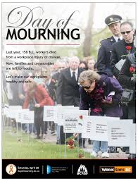 2018 Day of Mourning Poster, 158 died in BC in 2017