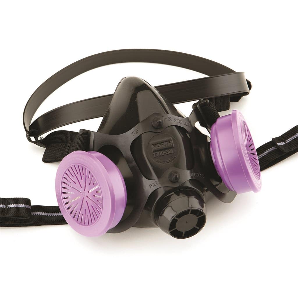 Respirator half mask with P100 HEPA filters