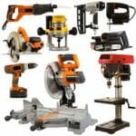 Power Tools, drils, circular saws, drill press, impact guns 