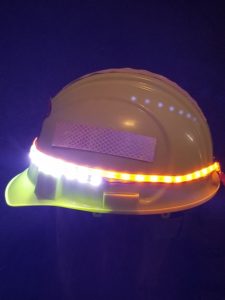 Picture used as a Search Icon, Best Safety Lights for Hard Hats, SEEME-NOW, LED hard hat lights, Flagger hard hat, Tow truck driver safety, hard hat PPE lighting, Graveyard Shift Workers, Commercial Vehicle Operator, truck drivers
