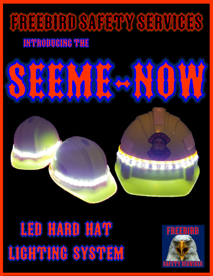 Are LED tape lights that attach directly to hard hats legal, Hard Hat Directly Attached LED Tape Lights, Are they legal, are LED lights allowed, safety headgear, LED Tape Lights, 