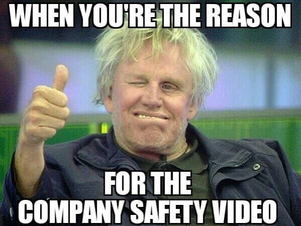 The reason for the safety video