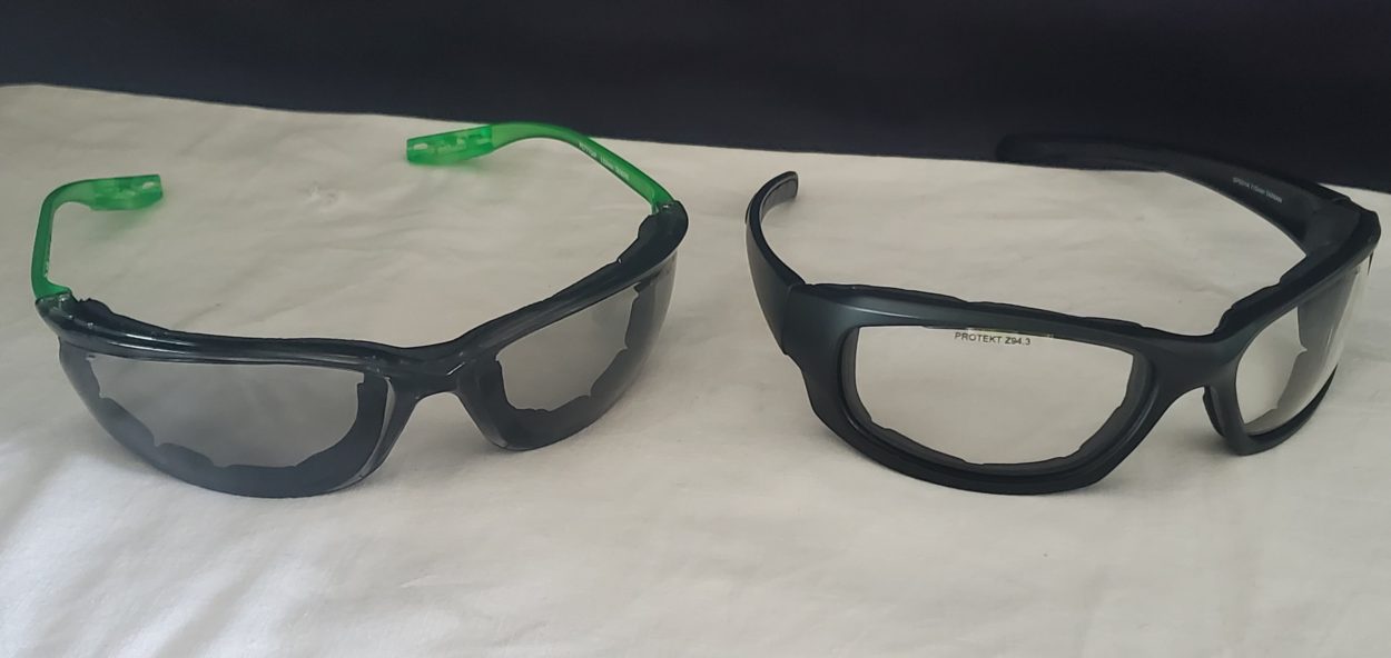 PROTEKT Premium Safety Eyewear, Clear Lens, 50/50 Semi Mirrored Lens, Anti Fog Safety Glasses, Safety Glasses , Eye Protection 
