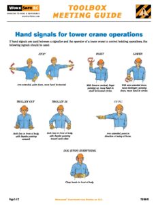 Hand signals for tower crane operations pdf