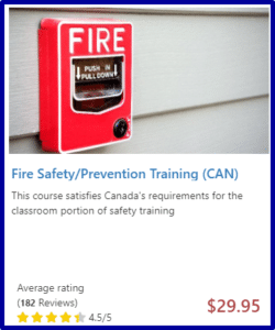Fire Safety Prevention Training CAN