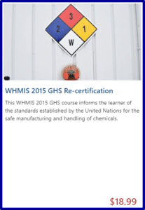 WHMIS 2015 GHS Re Certification