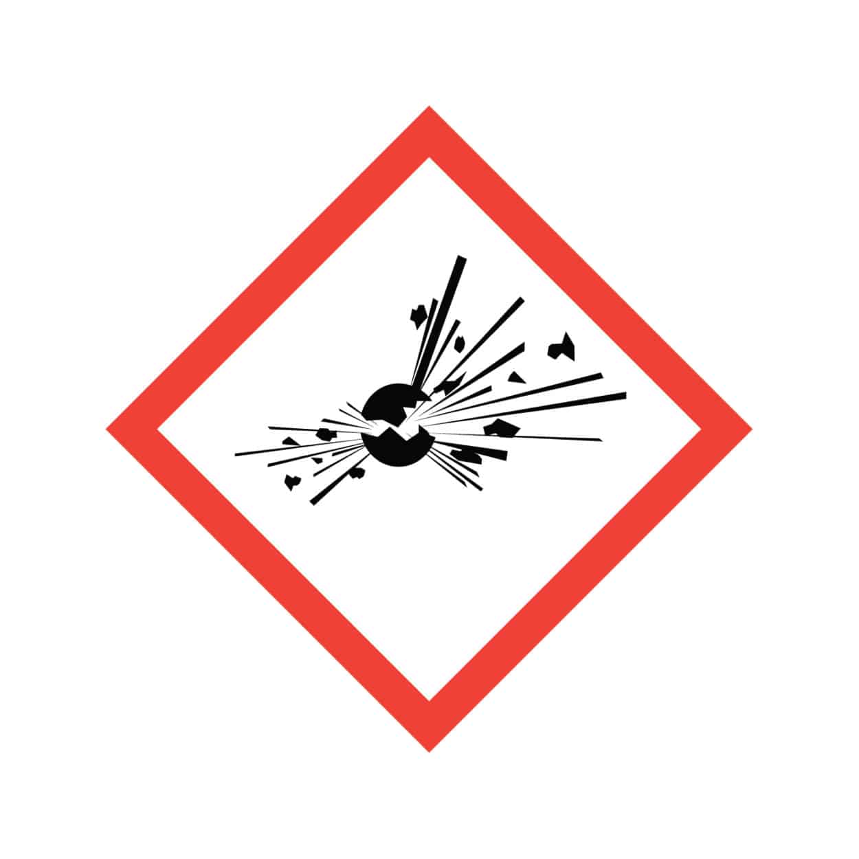 Exploding Bomb Pictogram, WHMIS 2015