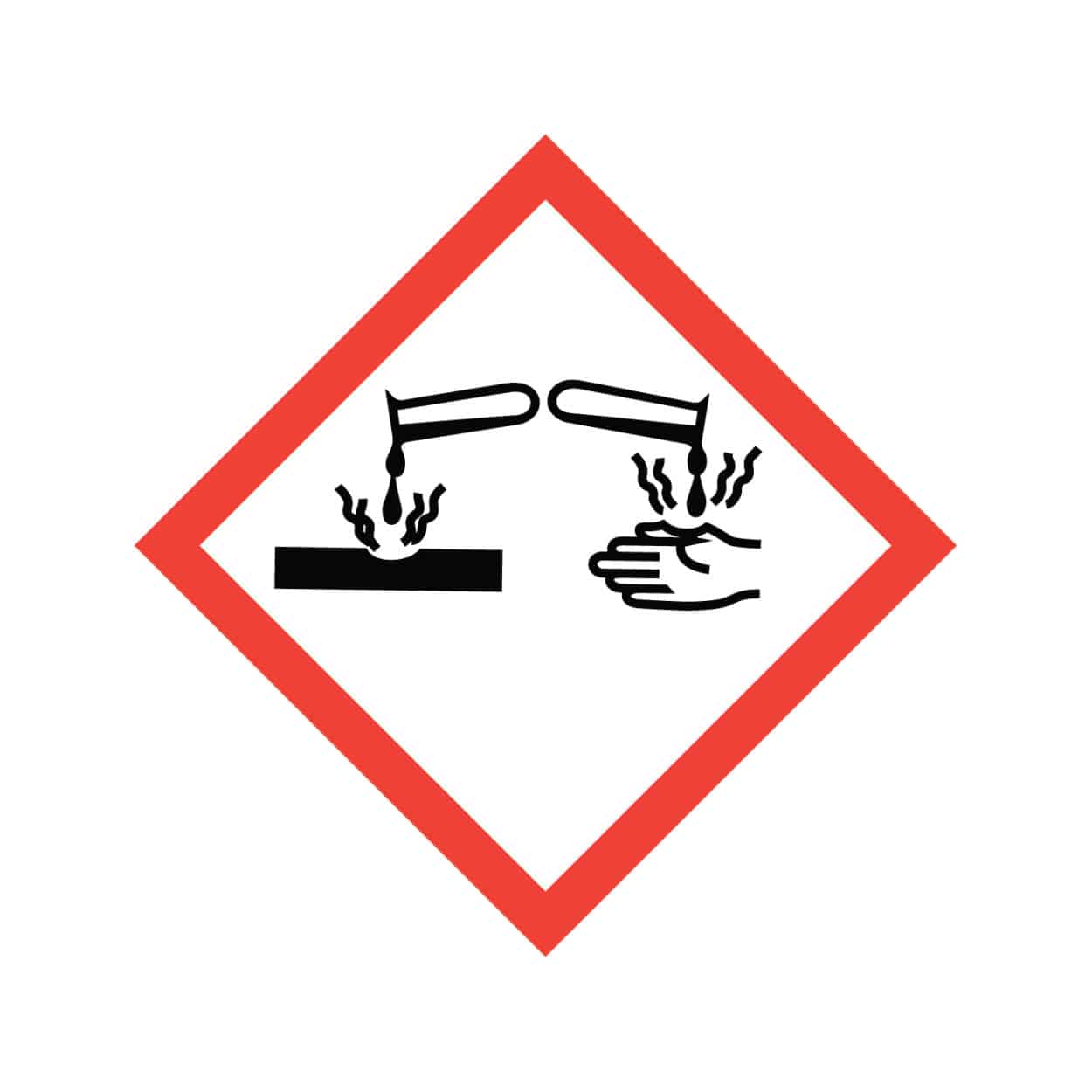 corrosion pictogram, WHMIS 2015